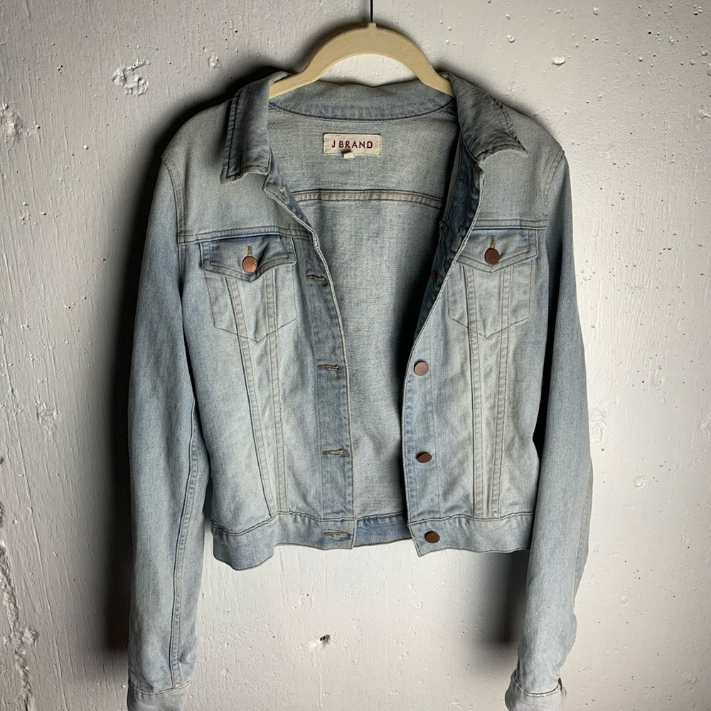 J Brand light wash denim jacket